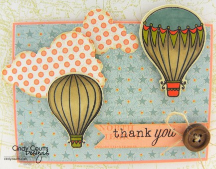 Flying High Thank You Card Image