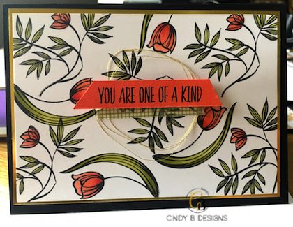 Lovely Wishes Notecard Using New Stampin’ Blends Alcohol Markers