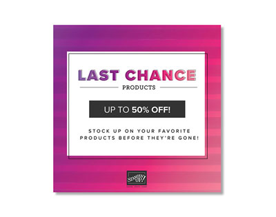 Last Chance Deeply Discounted January – June 2021 Mini Catalog