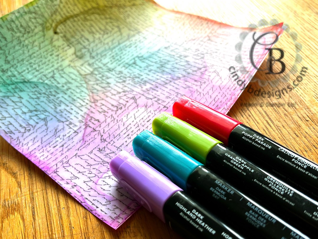 Removing Color with Alcohol Markers - Clear Stamps and Crafting